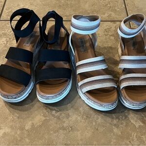 Steve Madden Bandi Platform Wedges Sandal Size 7
